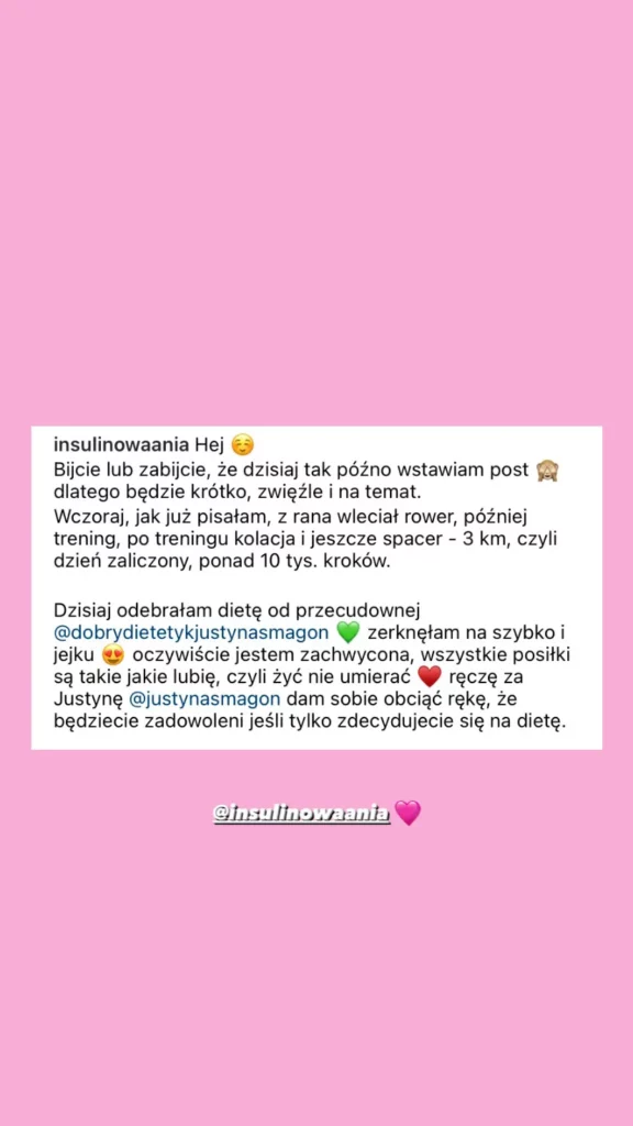 opinia o justynie dietetyku