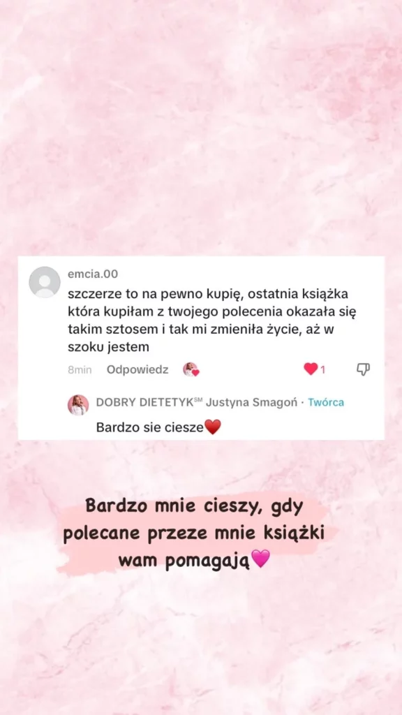 opinia o poleceniach Justyny